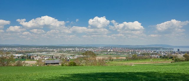 Blick auf die grenzübergreifende Agglomeration Kreuzlingen/Konstanz